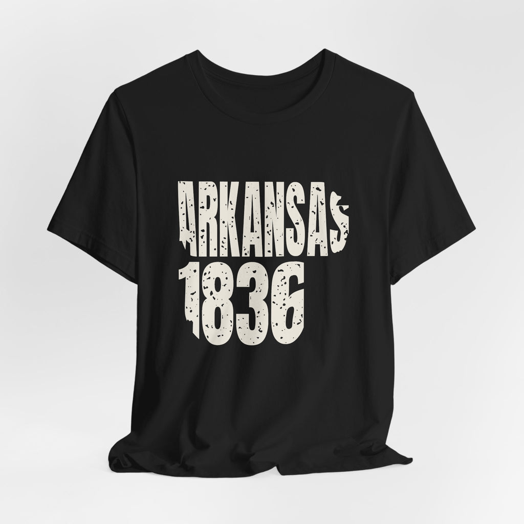 Arkansas Vintage Letters Map T-Shirt