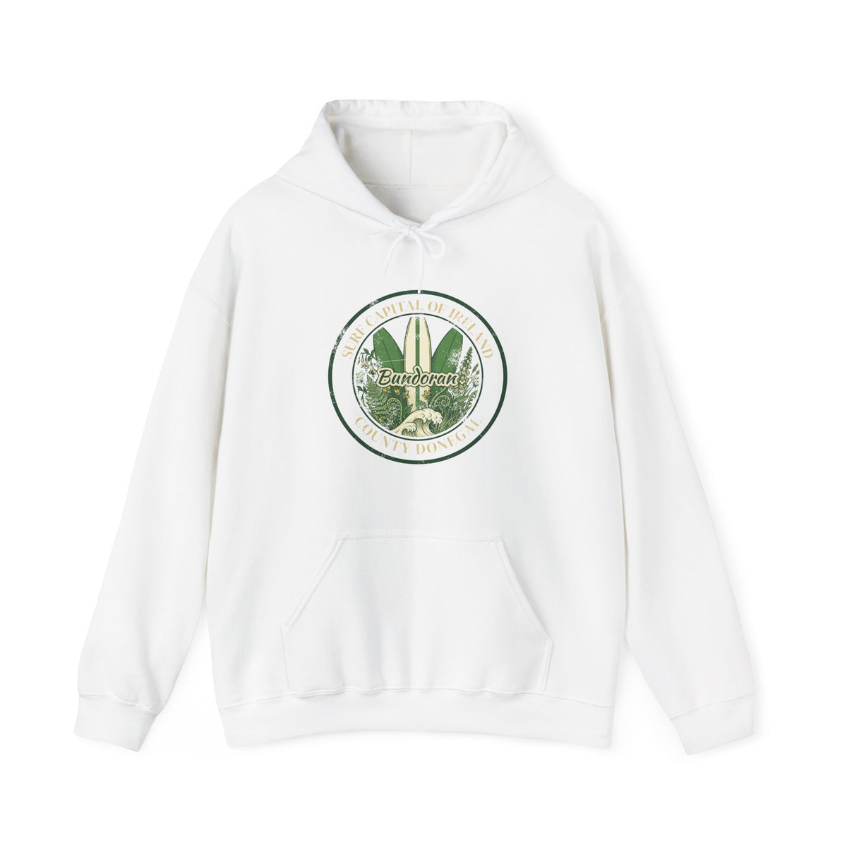 Bundoran Surf Capital of Ireland Surfboards Hoodie