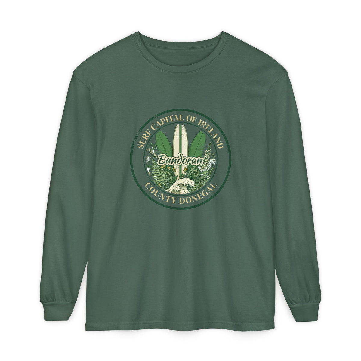 Bundoran Surf Capital of Ireland Surfboards Long Sleeve Tee
