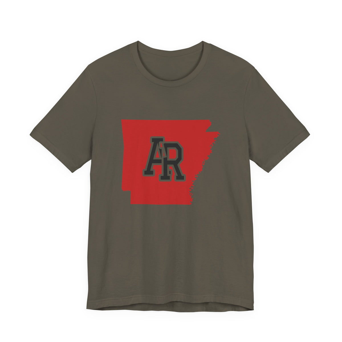 Arkansas Varsity Monogram Map T-Shirt