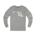 Maryland Vintage Letters Map Long Sleeve Tee
