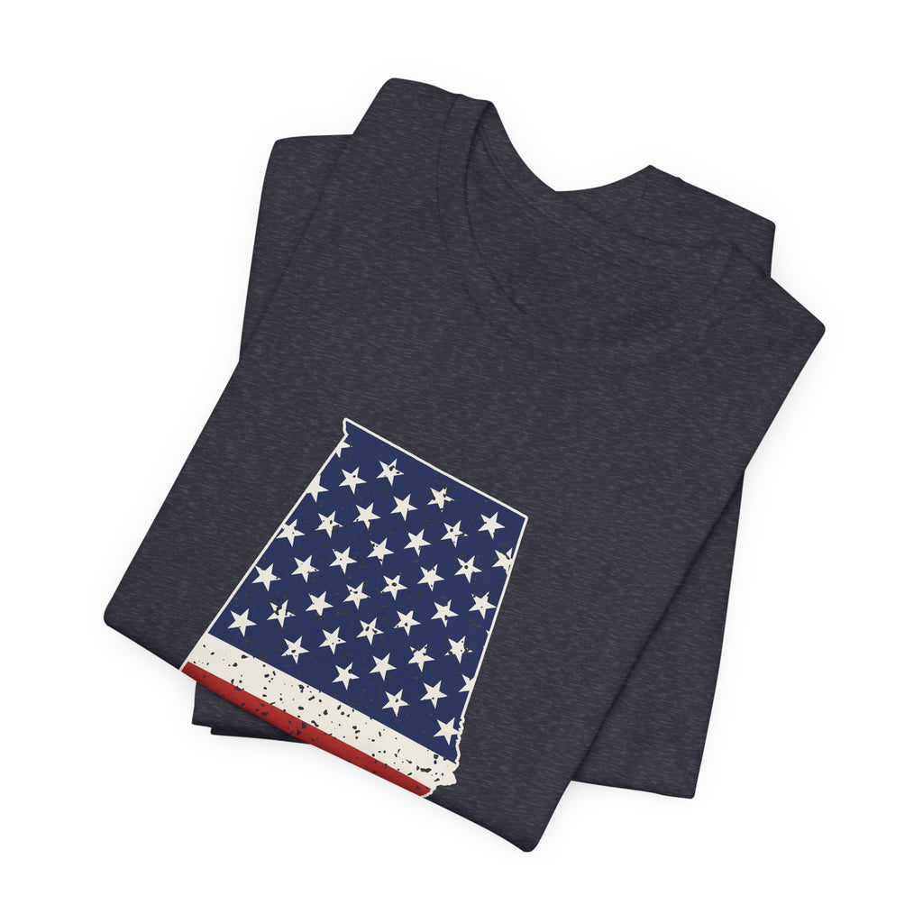 Alabama American Flag Map T-Shirt