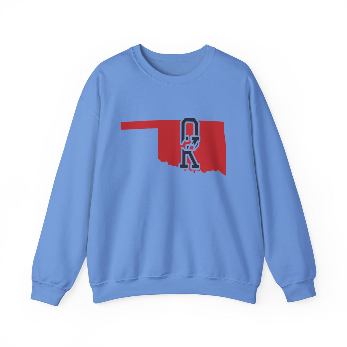 Oklahoma Varsity Monogram Map Crewneck Sweatshirt