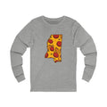 Mississippi Pizza Map Long Sleeve Tee