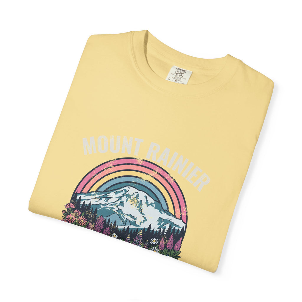 Mount Rainier National Park Wildflower Sunset T-Shirt