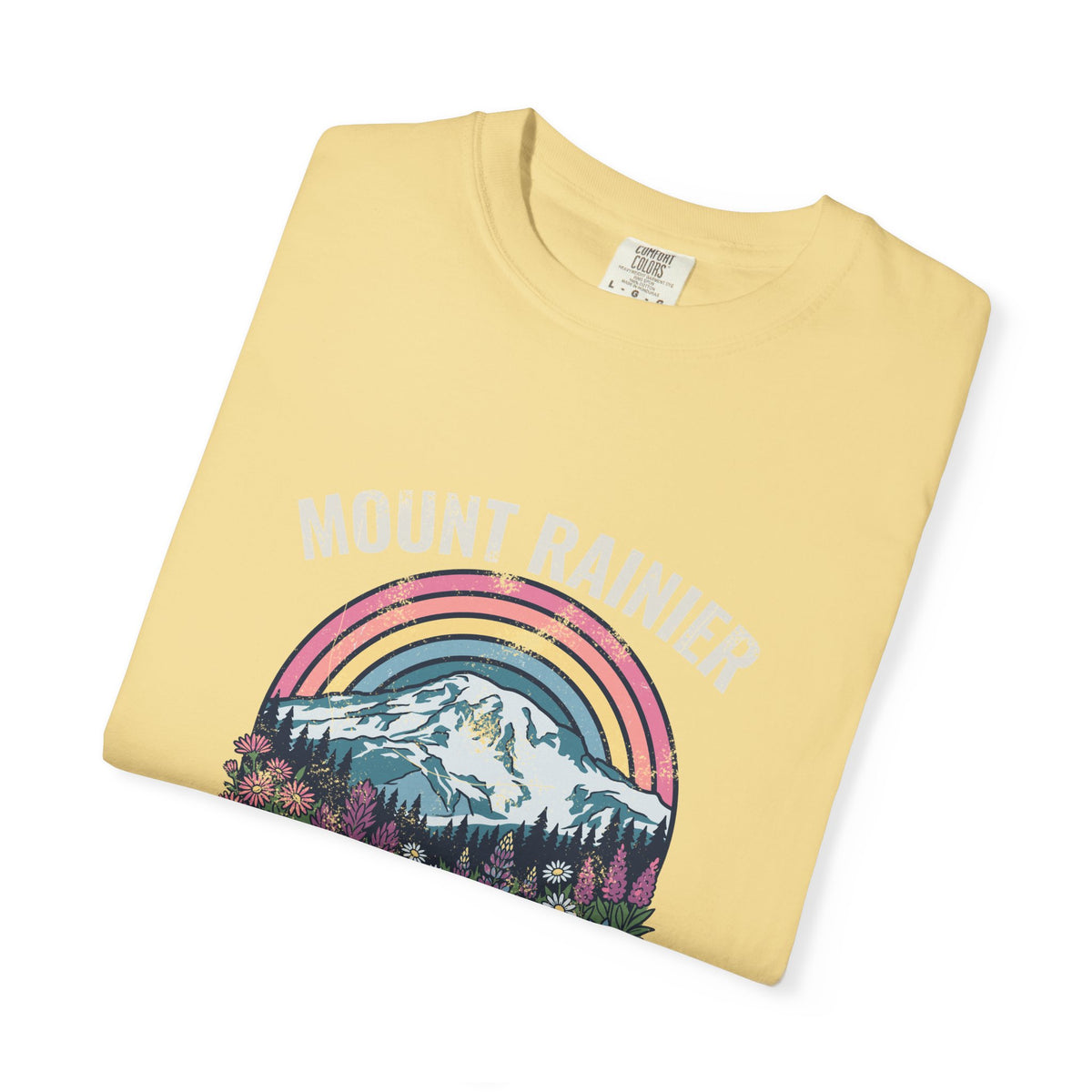 Mount Rainier National Park Wildflower Sunset T-Shirt