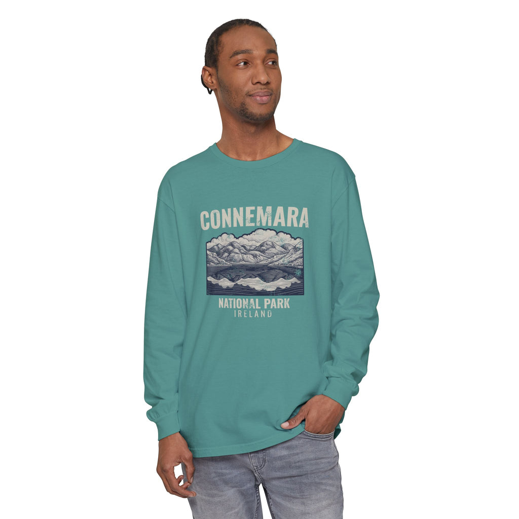 Connemara National Park Ireland Mountain Lake Long Sleeve Tee