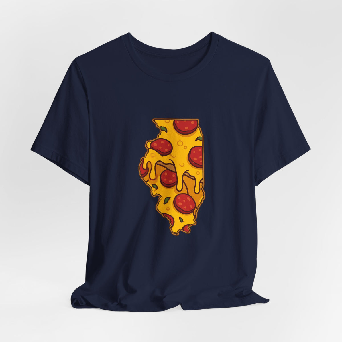 Illinois Pizza Map T-Shirt