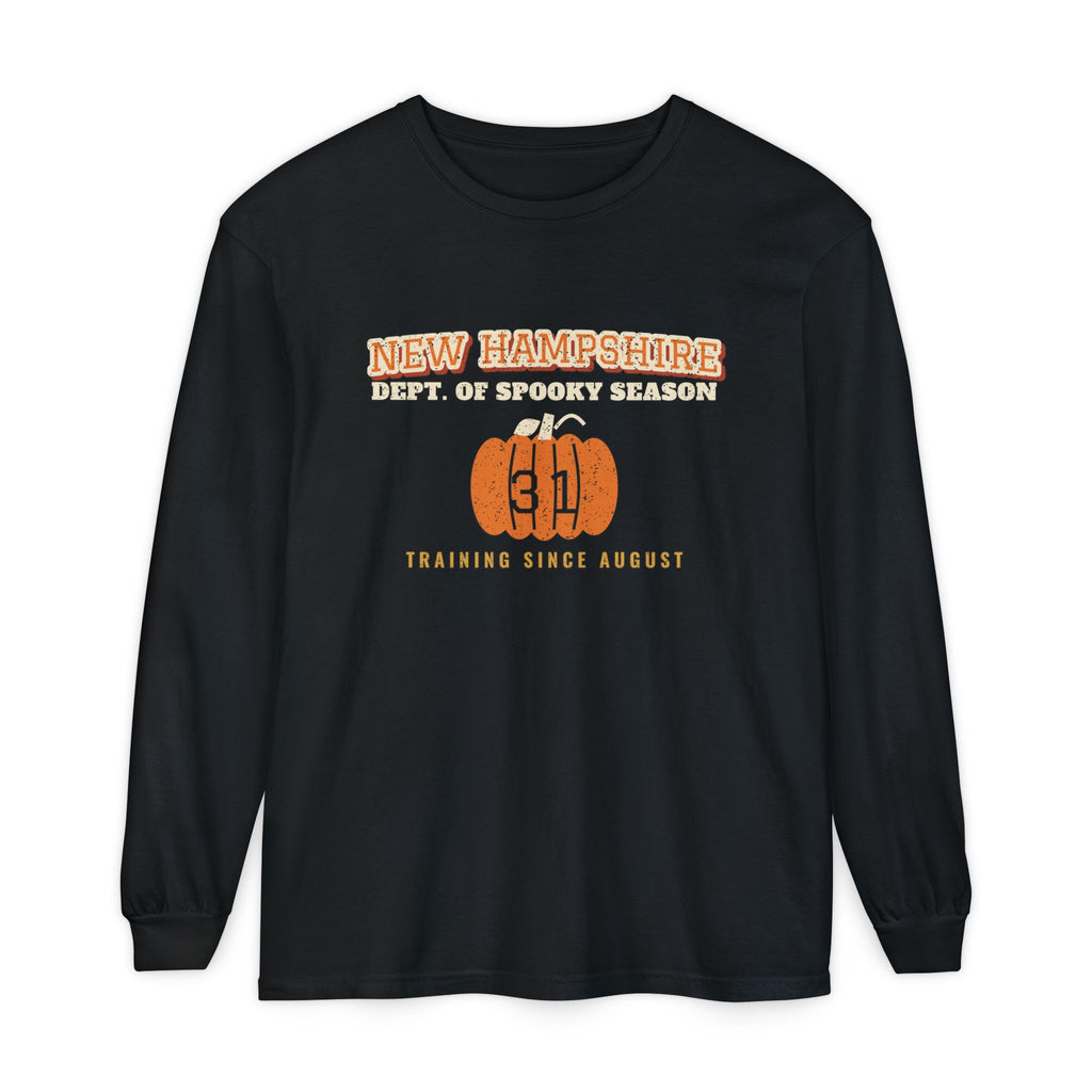 New Hampshire Dept. of Spooky Season Varsity Long Sleeve Tee