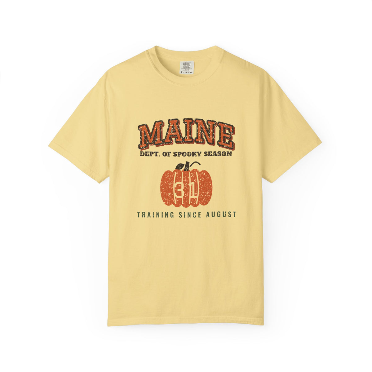 Maine Dept. of Spooky Season Varsity T-Shirt