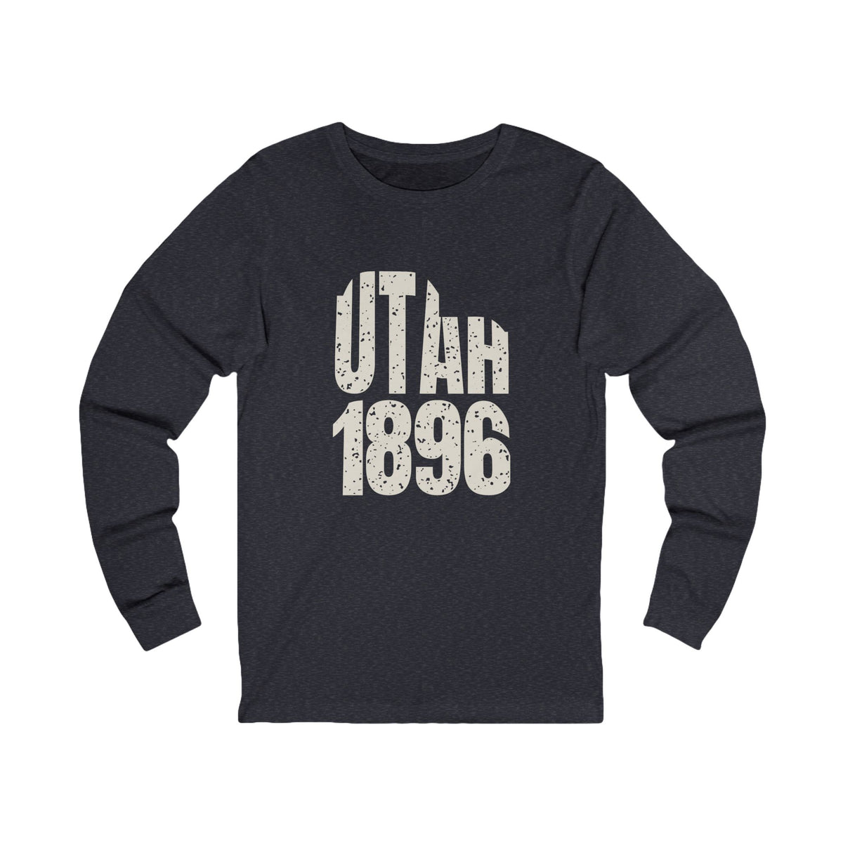 Utah Vintage Letters Map Long Sleeve Tee