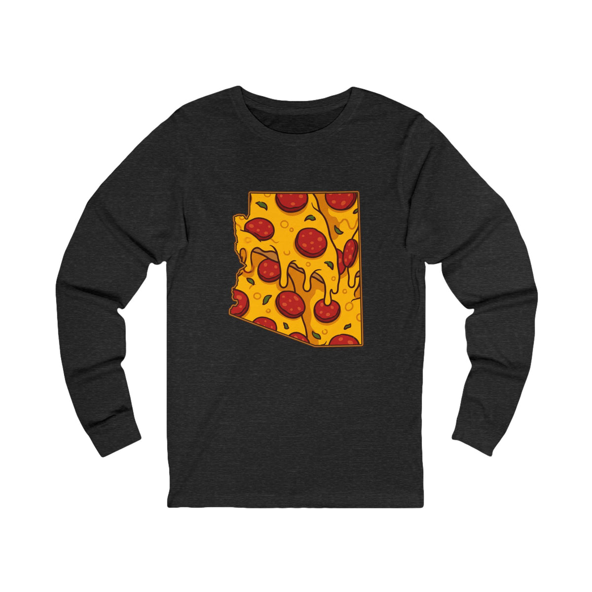 Arizona Pizza Map Long Sleeve Tee