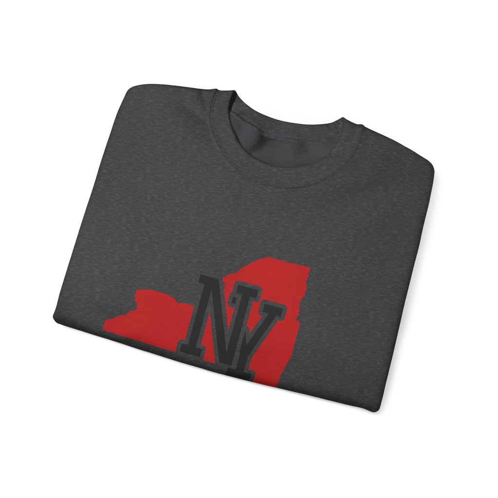 New York Varsity Monogram Map Crewneck Sweatshirt