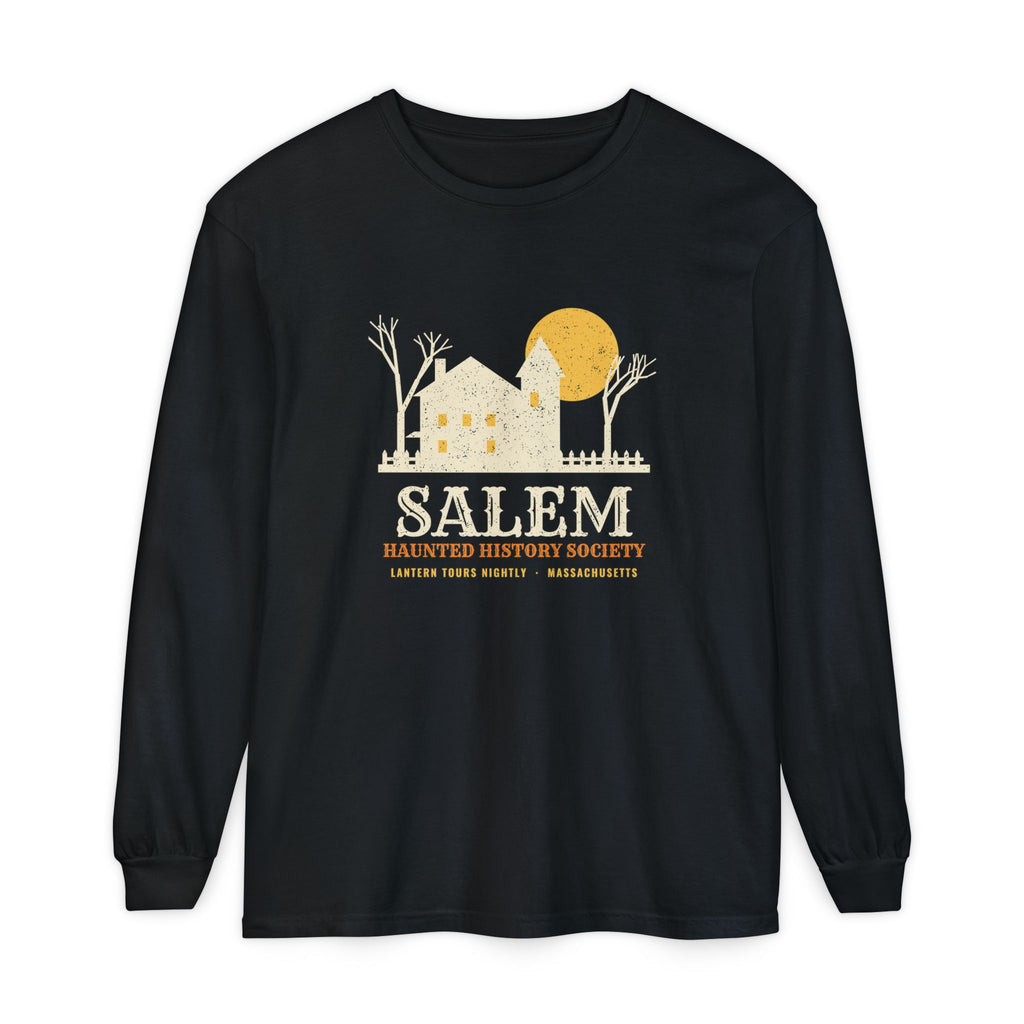 Salem Massachusetts Haunted History Society Long Sleeve Tee