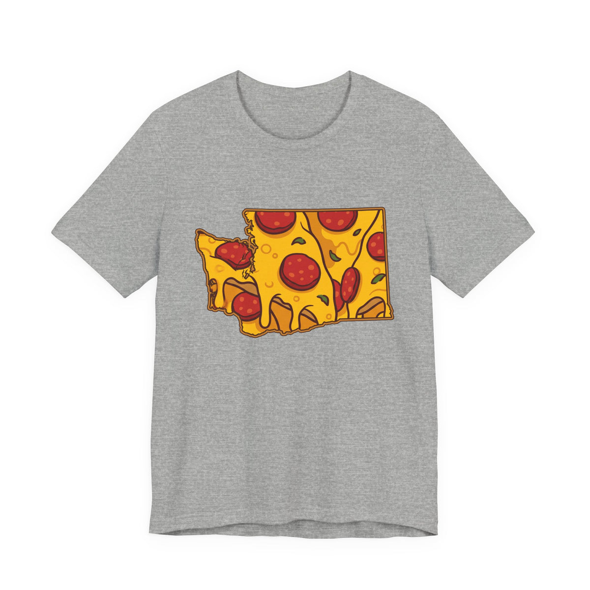 Washington Pizza Map T-Shirt