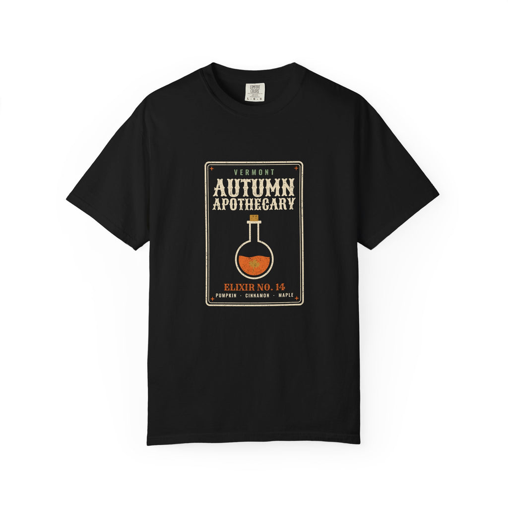 Vermont Autumn Apothecary Label T-Shirt