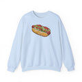 Chicago Style Hot Dog Retro Food Illustration Crewneck Sweatshirt