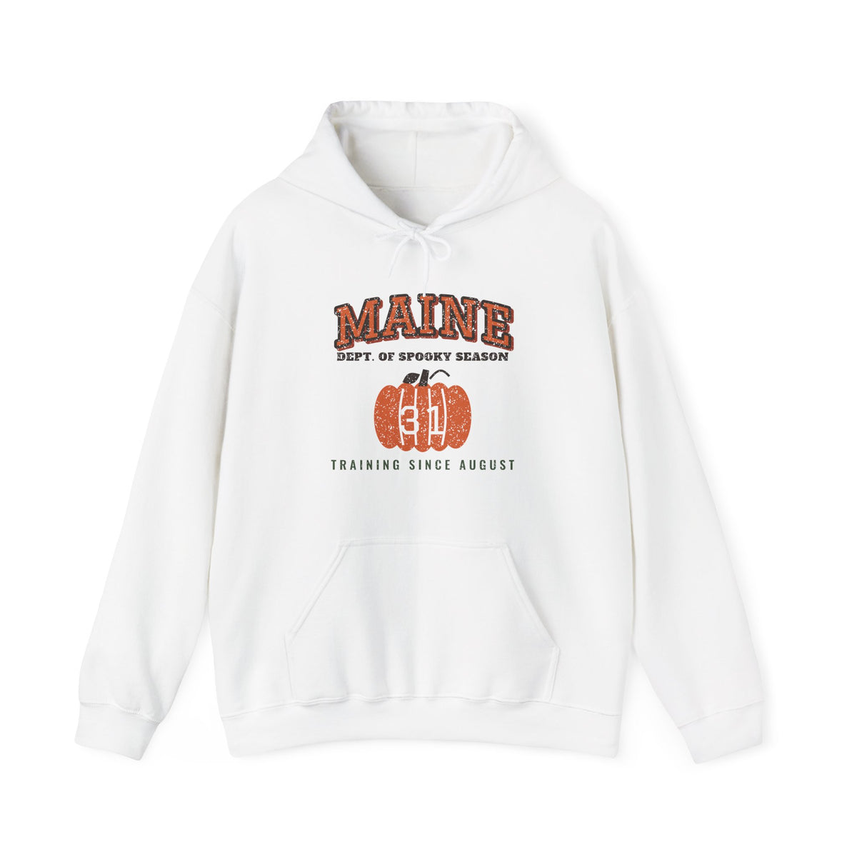Maine Dept. of Spooky Season Varsity Hoodie