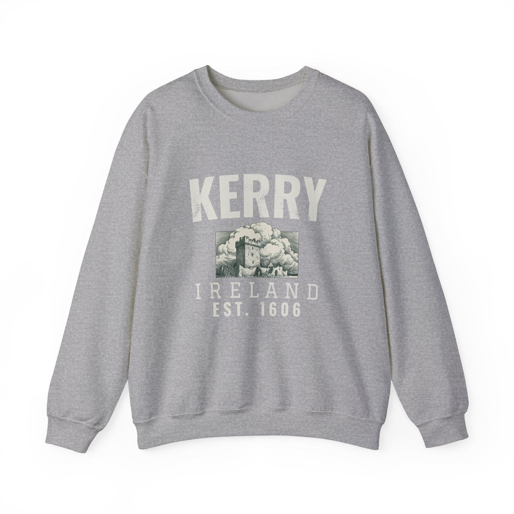 Kerry Ireland Est 1606 Castle Tower Sketch Crewneck Sweatshirt