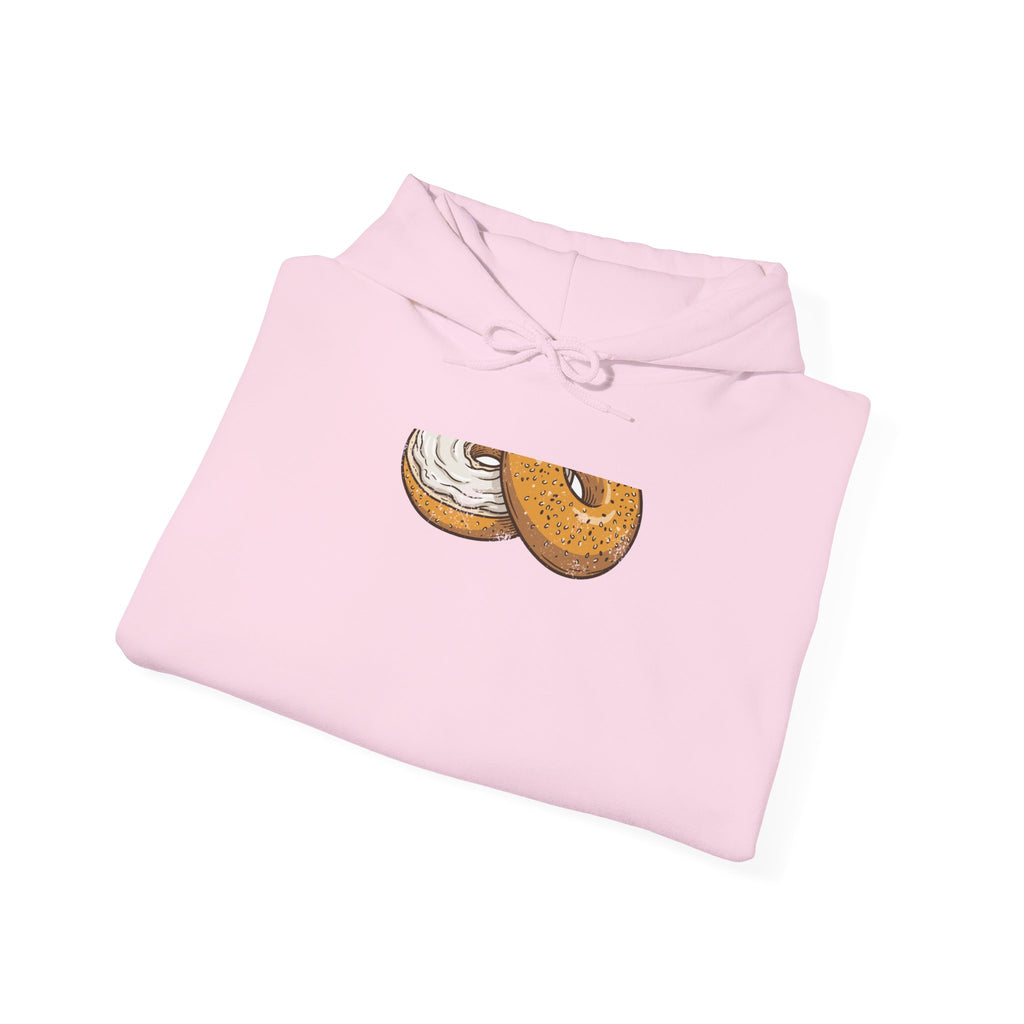 New York Everything Bagel Retro Food Illustration Hoodie