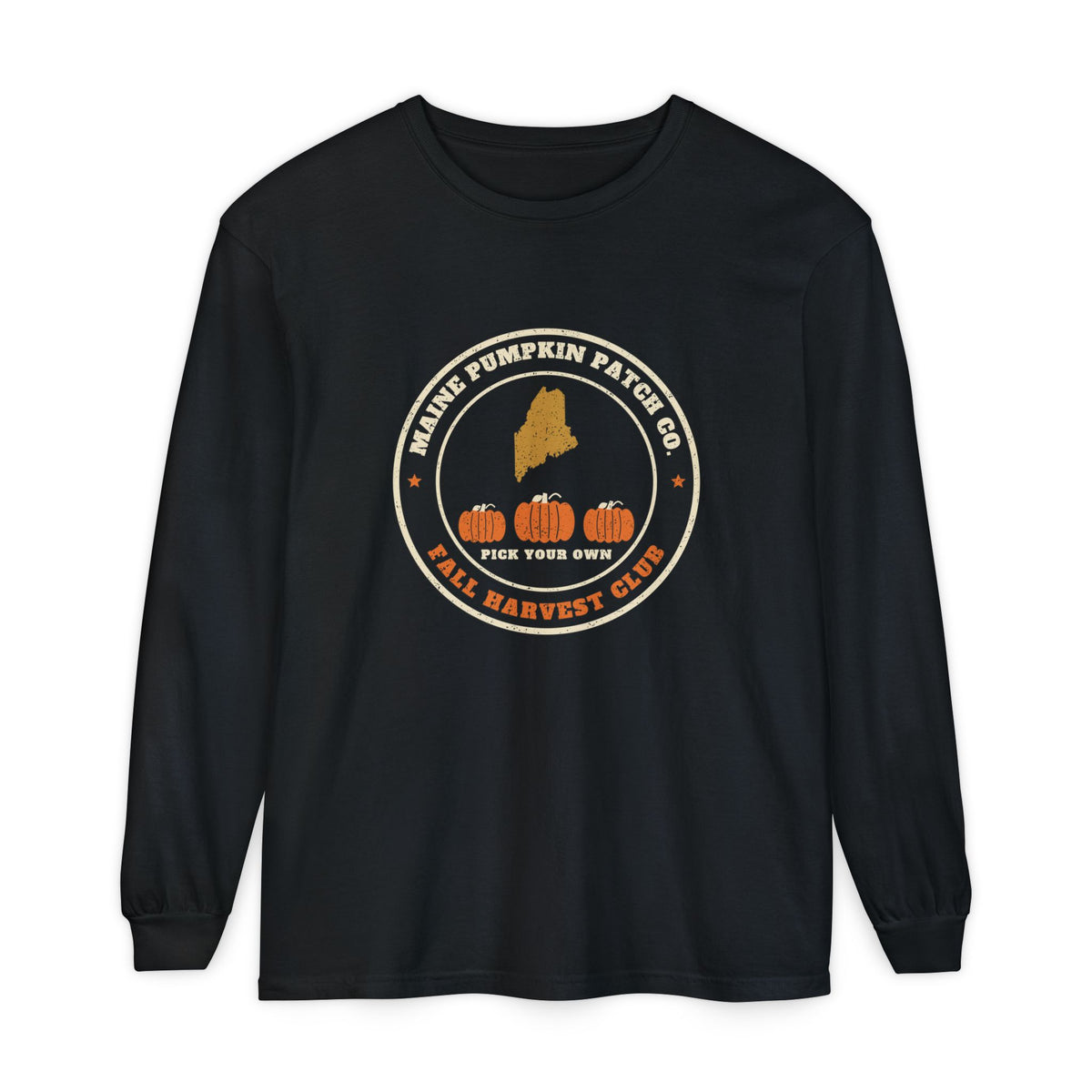Maine Pumpkin Patch Co. Badge Long Sleeve Tee
