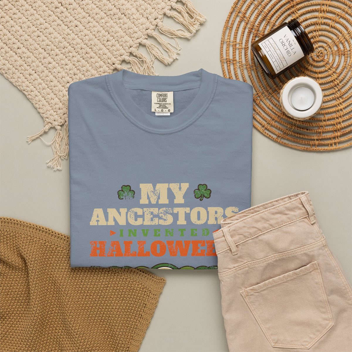 My Ancestors Invented Halloween Celtic Bonfire T-Shirt