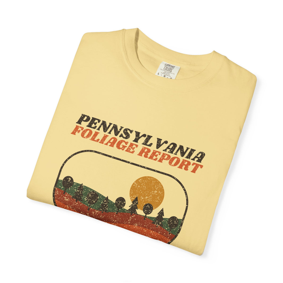 Pennsylvania Foliage Report Retro Landscape T-Shirt