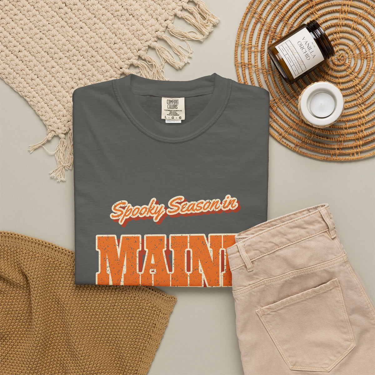 Spooky Season in Maine Vintage Postcard T-Shirt