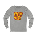 Arkansas Pizza Map Long Sleeve Tee