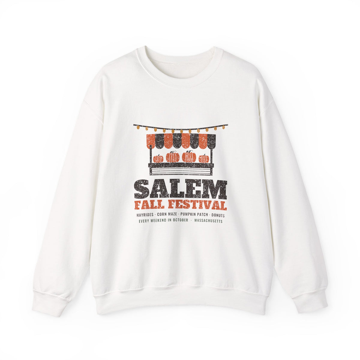 Salem Massachusetts Fall Festival Farm Stand Crewneck Sweatshirt