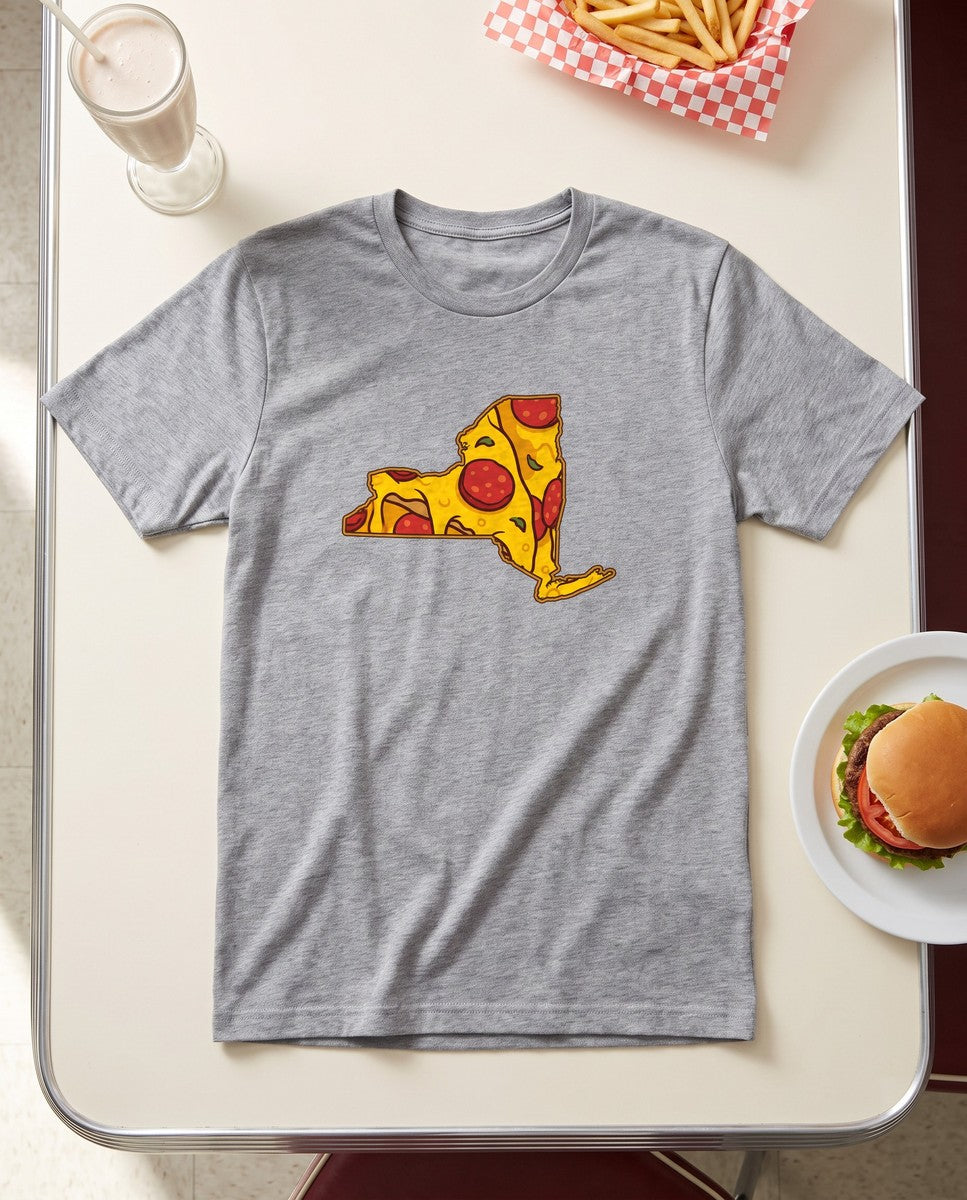 New York Pizza Map T-Shirt (photo)