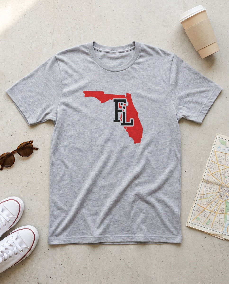 Florida Varsity Monogram Map T-Shirt (photo)