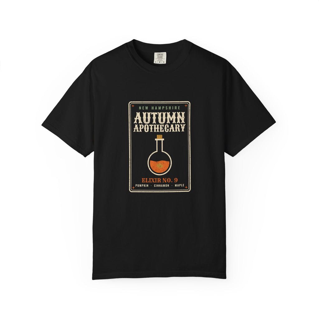 New Hampshire Autumn Apothecary Label T-Shirt