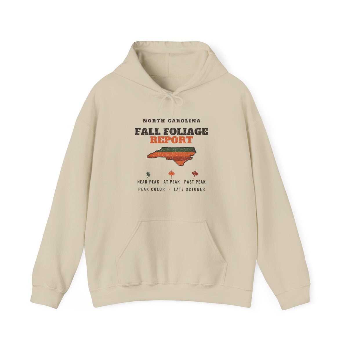 North Carolina Fall Foliage Report Map Hoodie