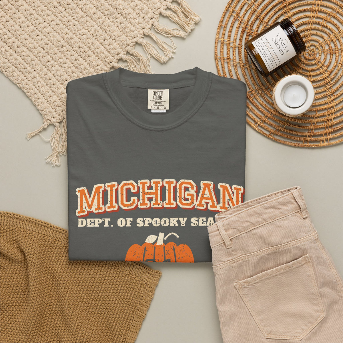 Michigan Dept. of Spooky Season Varsity T-Shirt