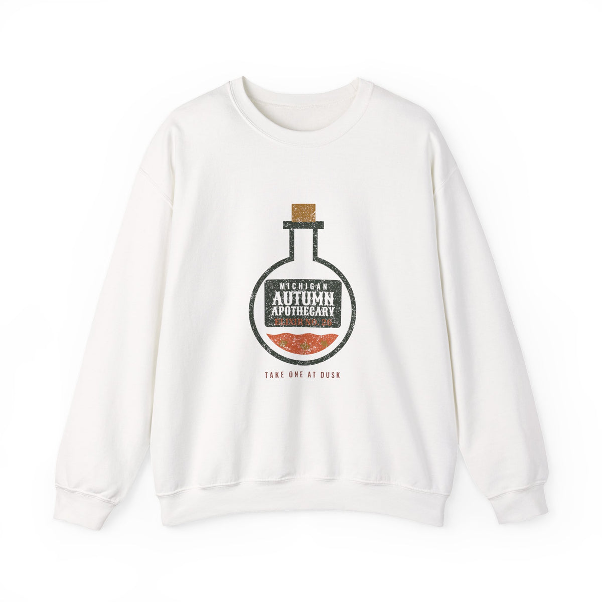 Michigan Autumn Apothecary Flask Crewneck Sweatshirt