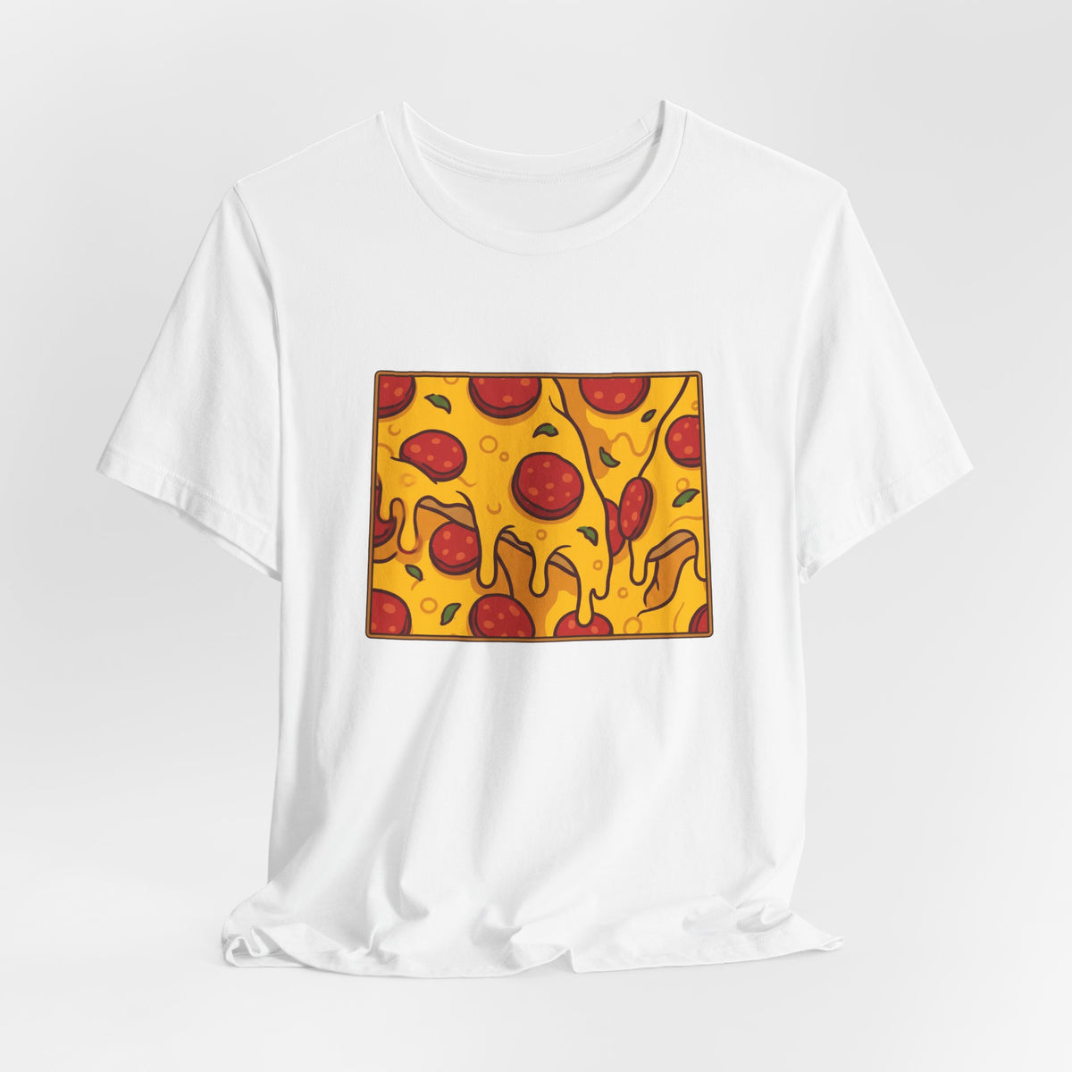 Wyoming Pizza Map T-Shirt