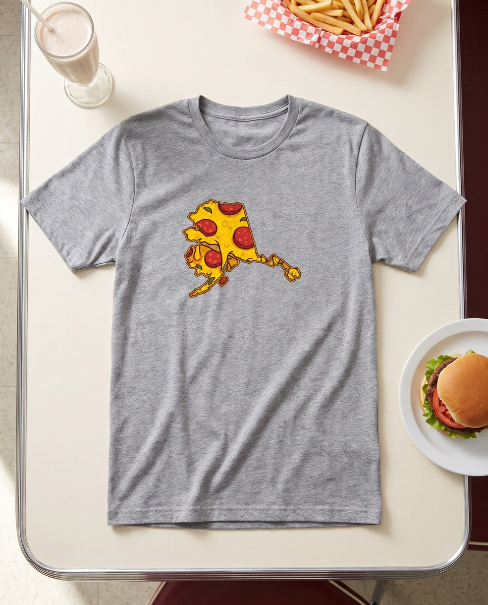 Alaska Pizza Map T-Shirt (photo)