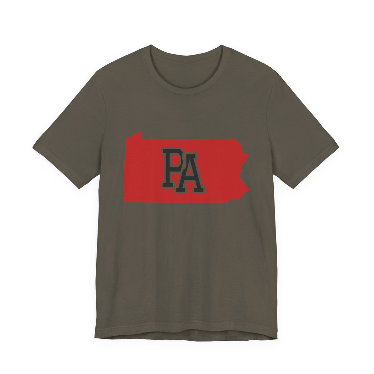 Pennsylvania Varsity Monogram Map T-Shirt