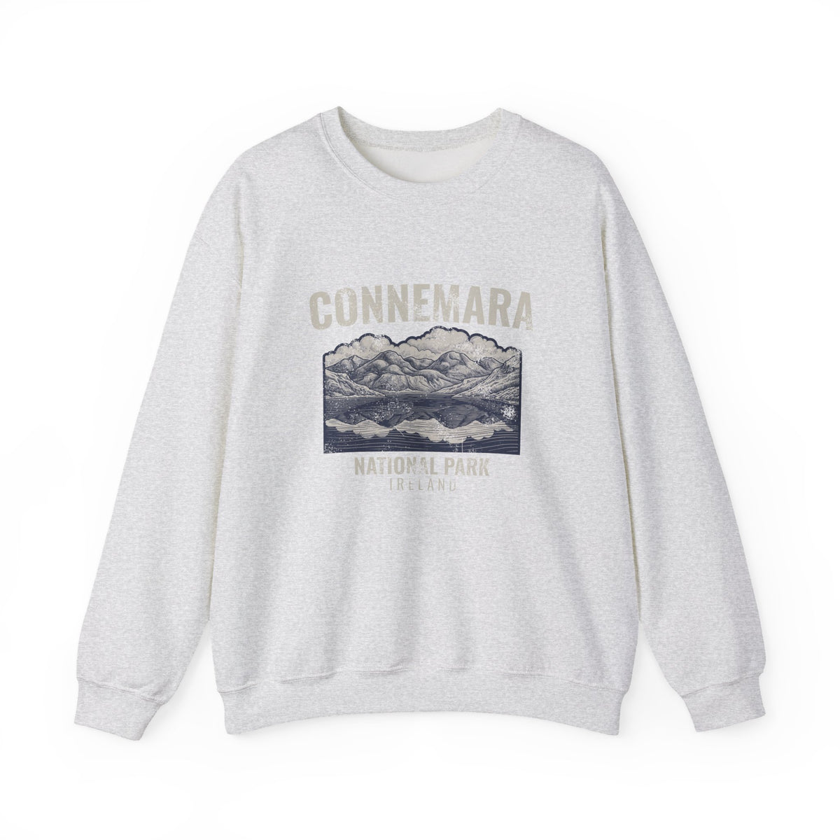 Connemara National Park Ireland Mountain Lake Crewneck Sweatshirt