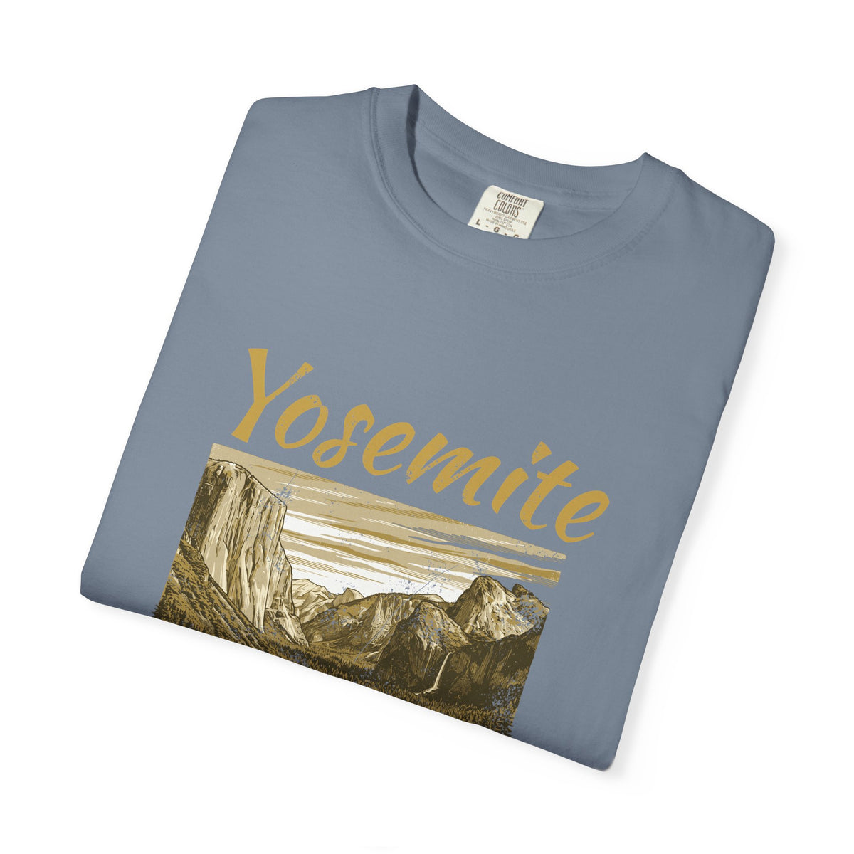 Yosemite Valley Est 1890 Granite Cliffs Engraving T-Shirt