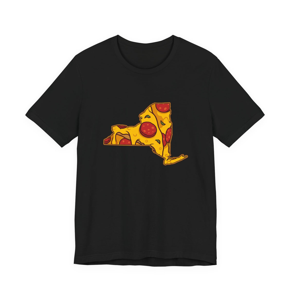 New York Pizza Map T-Shirt