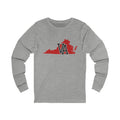 Virginia Varsity Monogram Map Long Sleeve Tee
