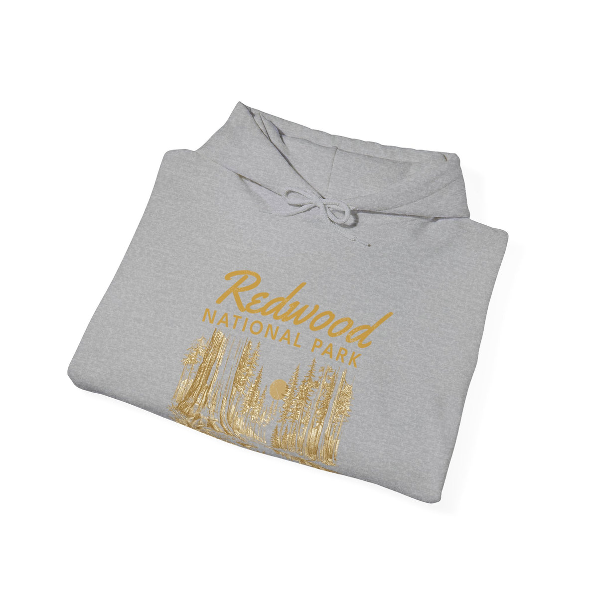 Redwood National Park Vintage Forest Sketch Hoodie
