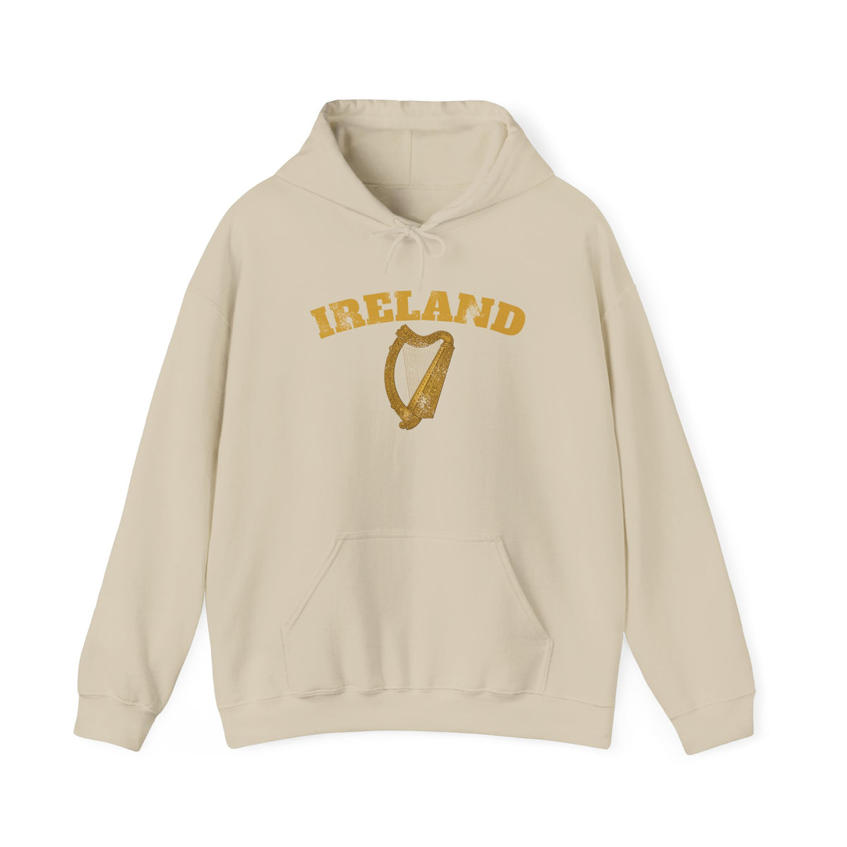 Ireland Vintage Celtic Harp Knotwork Hoodie