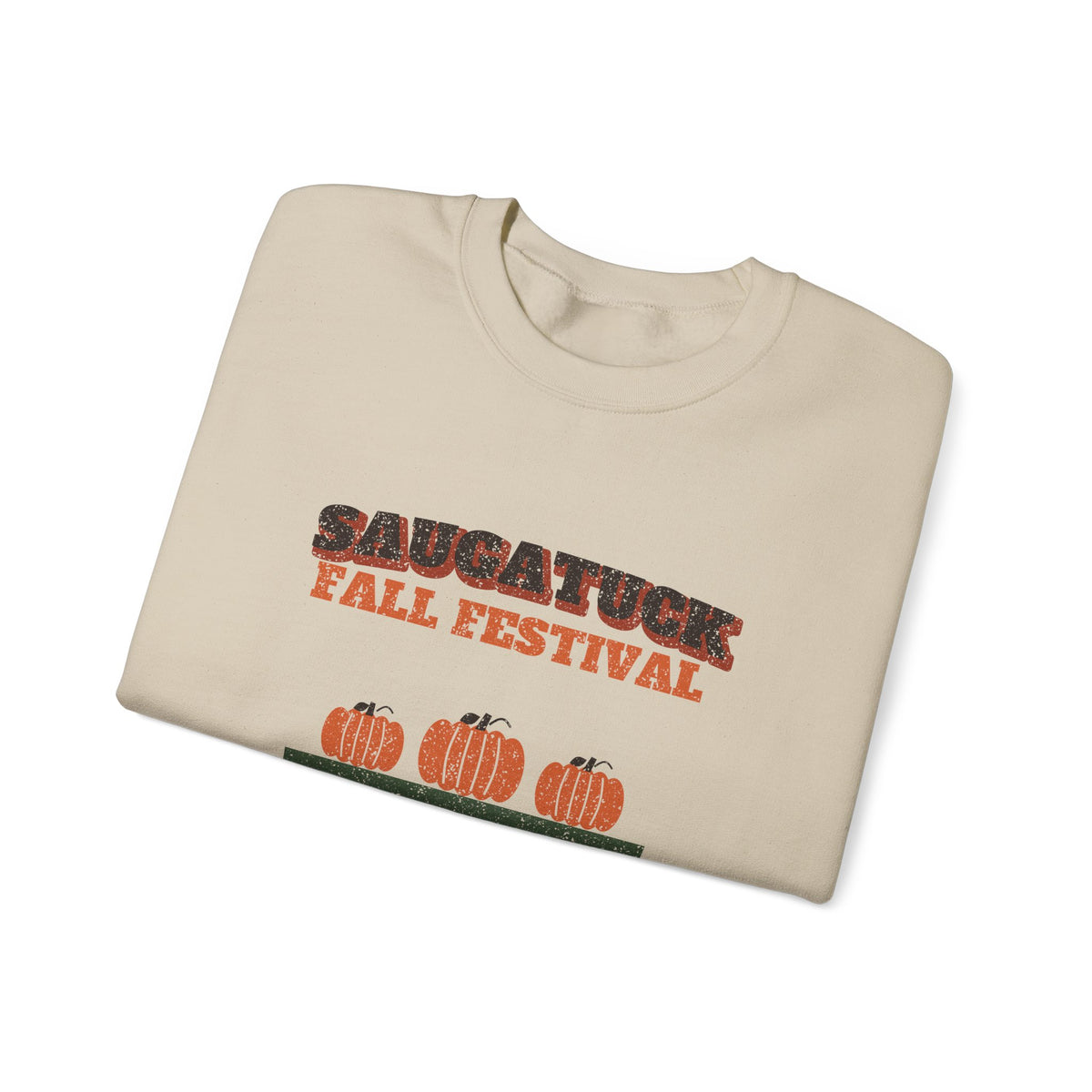 Saugatuck Michigan Fall Festival Hay Wagon Crewneck Sweatshirt