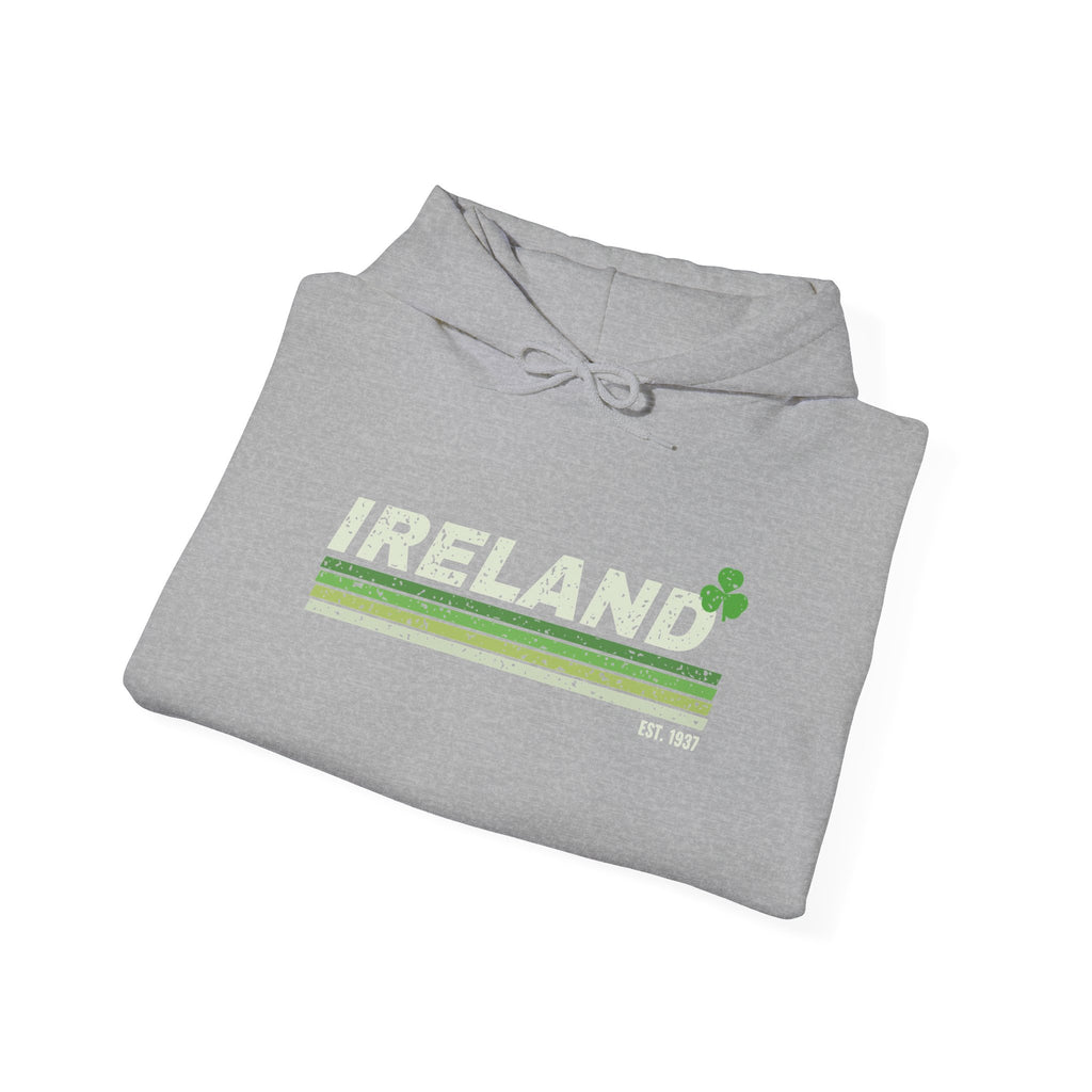 Ireland Est 1937 Retro Stripes Hoodie