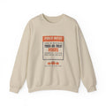Rhinebeck New York Trick-or-Treat Hours Notice Crewneck Sweatshirt
