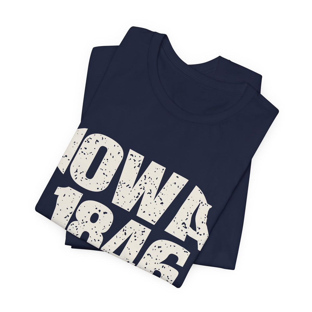 Iowa Vintage Letters Map T-Shirt