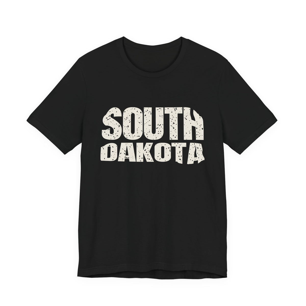 South Dakota Vintage Letters Map T-Shirt